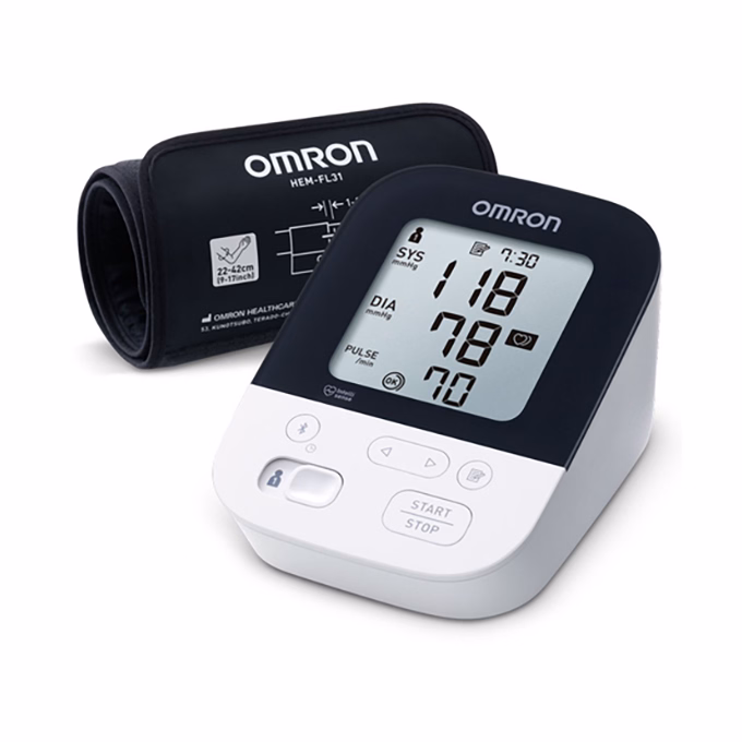 Vérnyomásmérő OMRON HEM-7155T-EBK LCD fehér