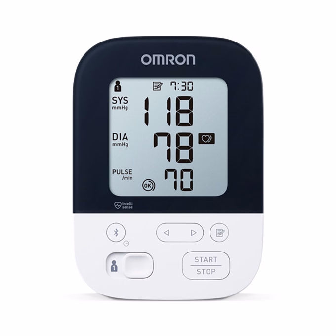 Vérnyomásmérő OMRON HEM-7155T-EBK LCD fehér