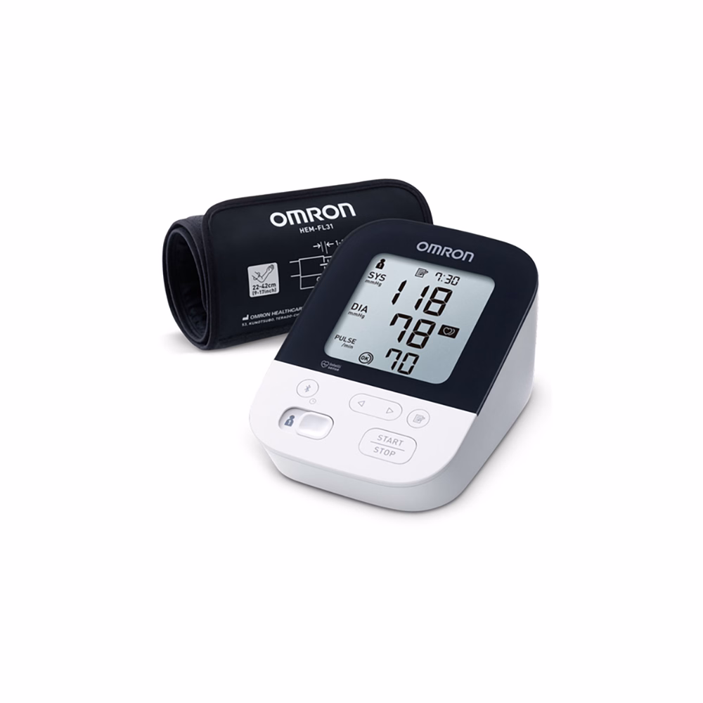 Vérnyomásmérő OMRON HEM-7155T-EBK LCD fehér