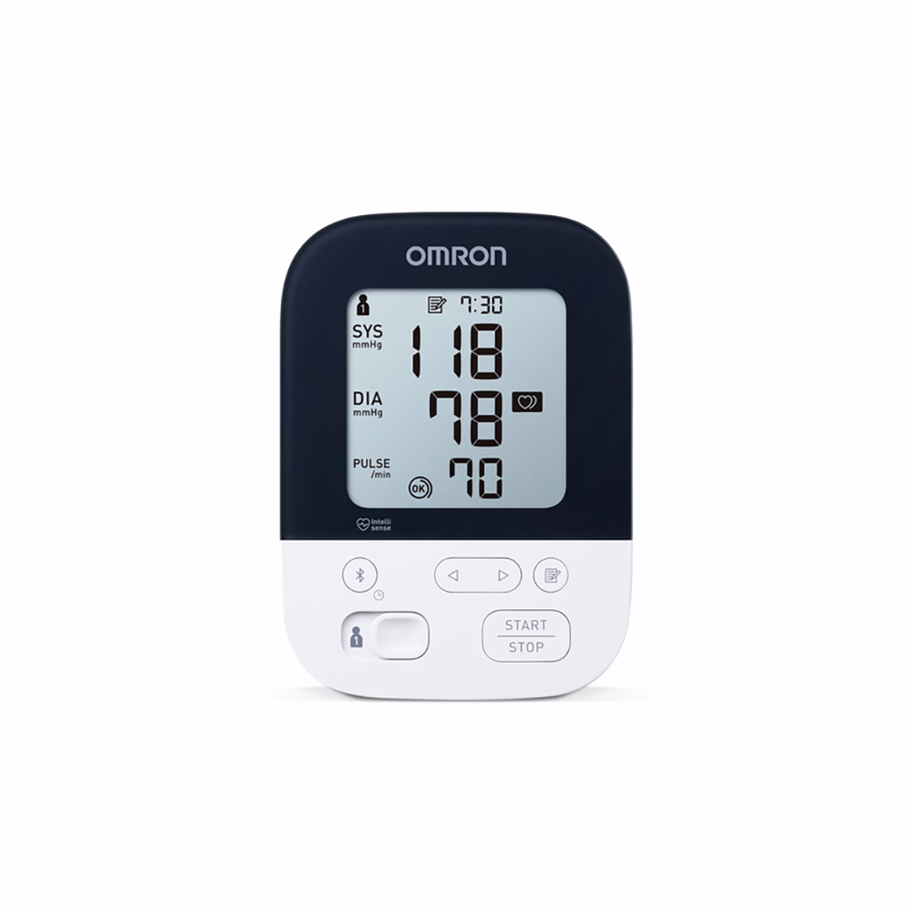 Vérnyomásmérő OMRON HEM-7155T-EBK LCD fehér