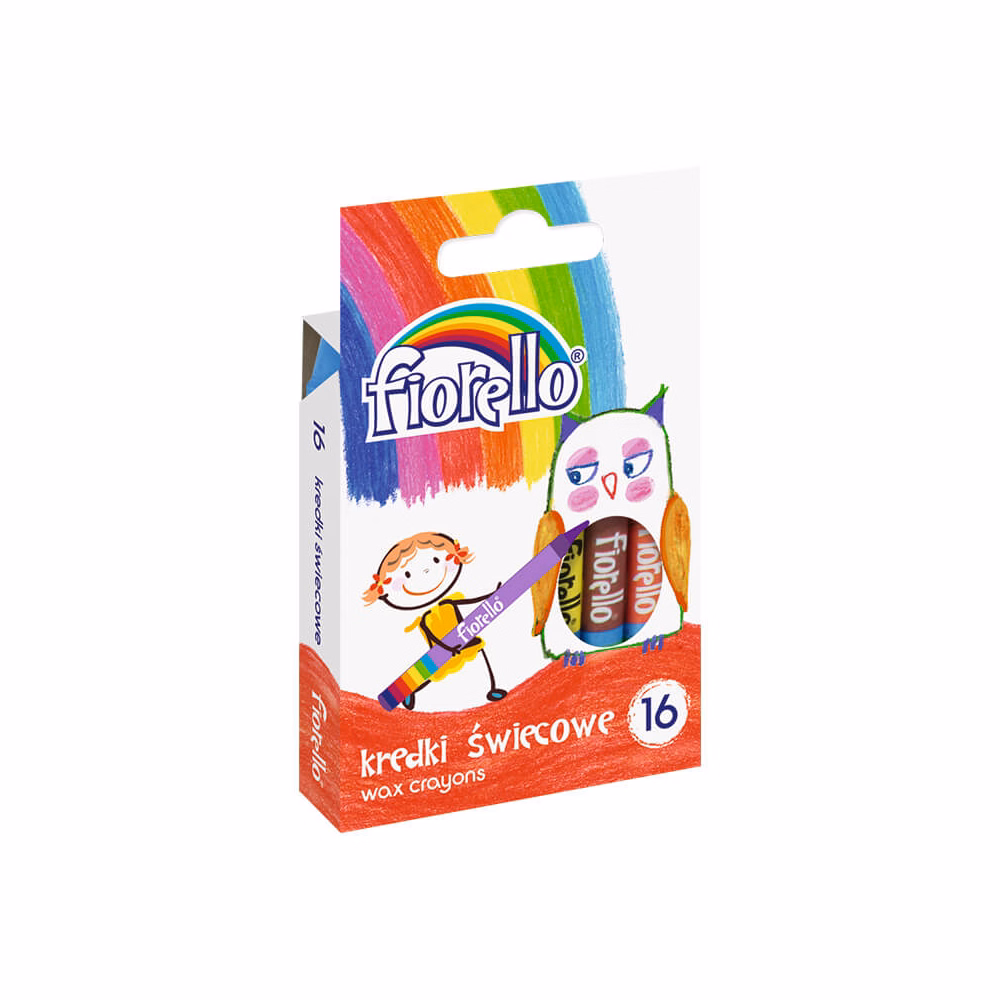 Viaszkréta FIORELLO hengeres vegyes színek 16 darabos
