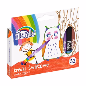 Viaszkréta FIORELLO hengeres vegyes színek 32 darabos