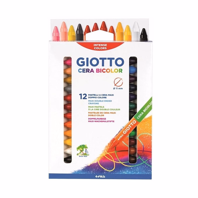 Viaszkréta GIOTTO cera bicolor 12 darabos