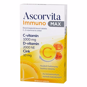 Vitamin ASCORVITA Immuno Max 30 darabos