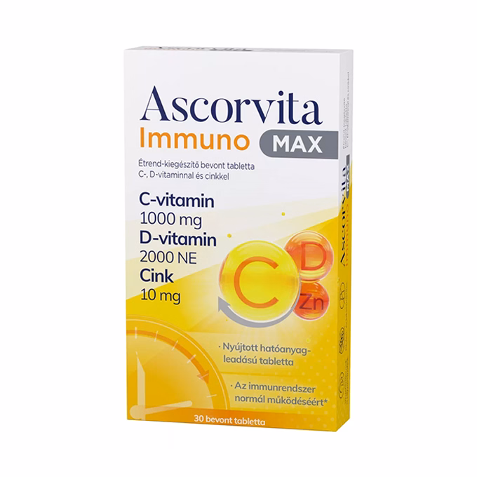 Vitamin ASCORVITA Immuno Max 30 darabos