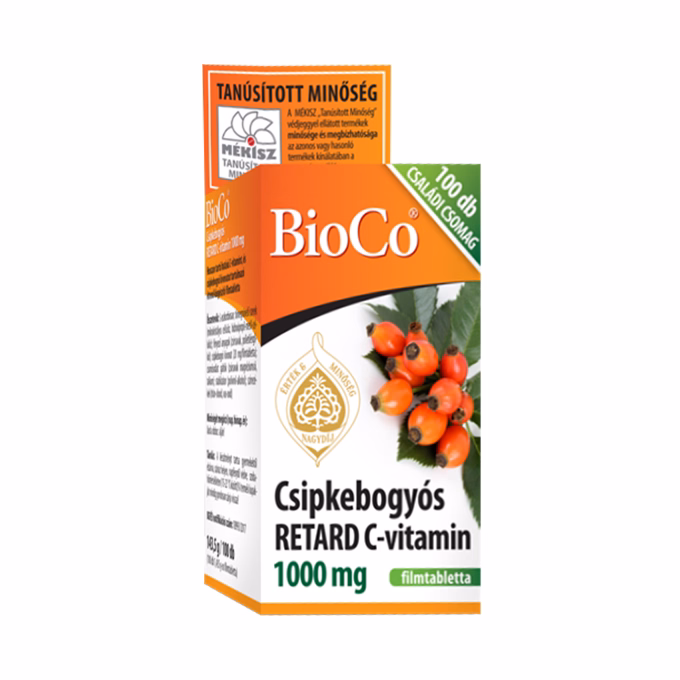 Vitamin BIOCO C-vitamin Csipkebogyós Retard 100 darab