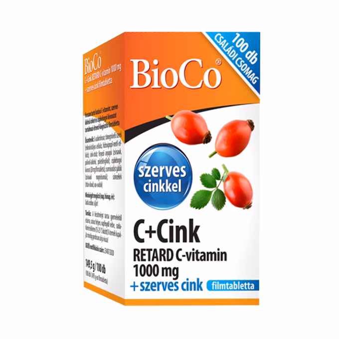 Vitamin BIOCO C + Cink Retard 100 darab