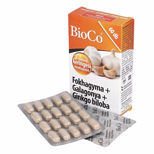 Vitamin BIOCO Fokhagyma + Galagonya + Ginkgo biloba 60 darab
