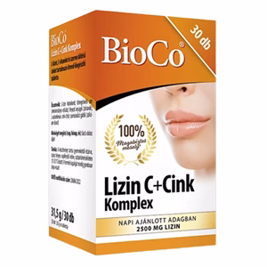 Vitamin BIOCO Lizin C + Cink komplex 30 darab
