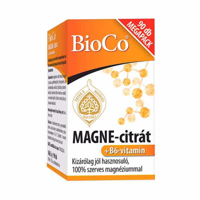 Vitamin BIOCO Magne-Citrát + B6-vitamin 90 darab