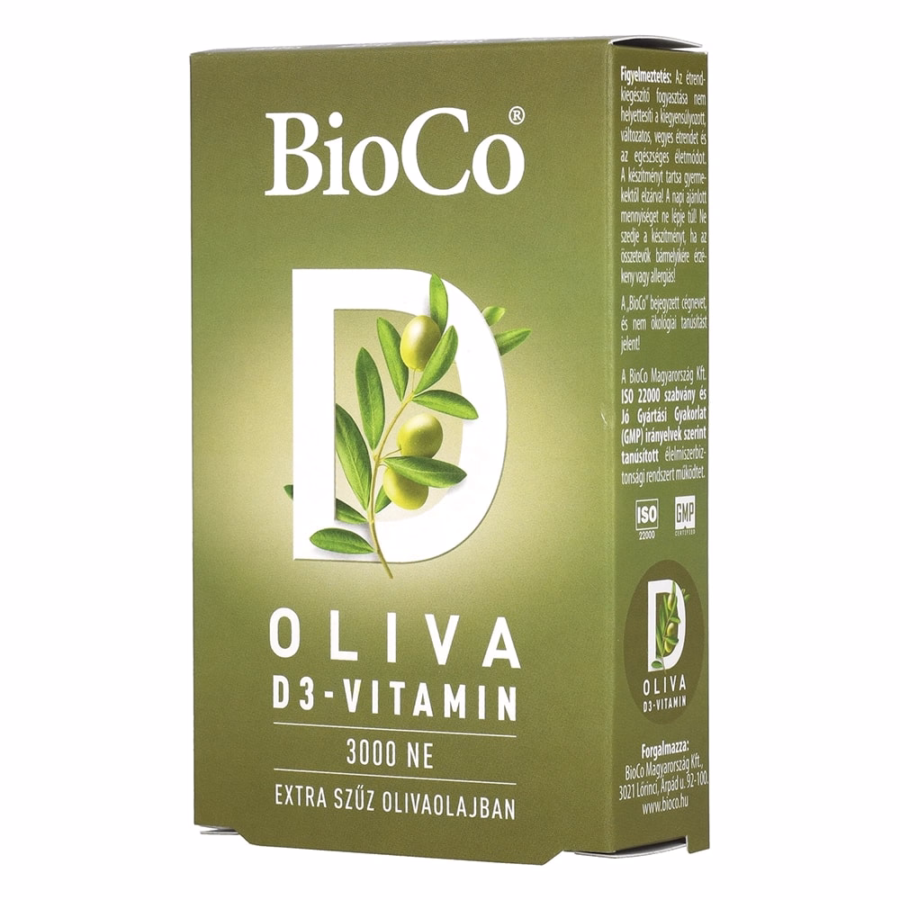 Vitamin BIOCO Oliva D3 3000 NE 60 darab