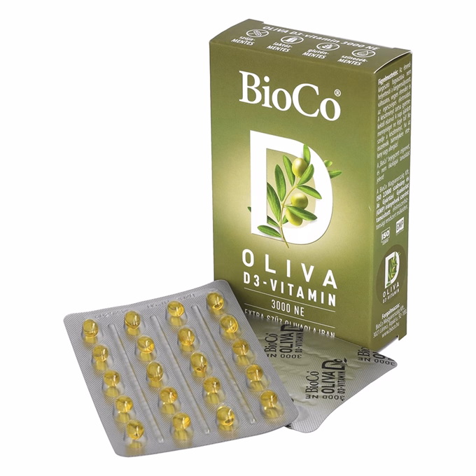 Vitamin BIOCO Oliva D3 3000 NE 60 darab