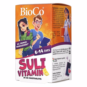 Vitamin BIOCO Suli rágótabletta 6-14 éveseknek citrom ízű 90 darab