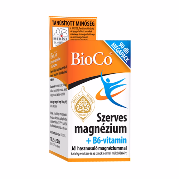Vitamin BIOCO Szerves Magnézium + B6 Megapack 90 darab