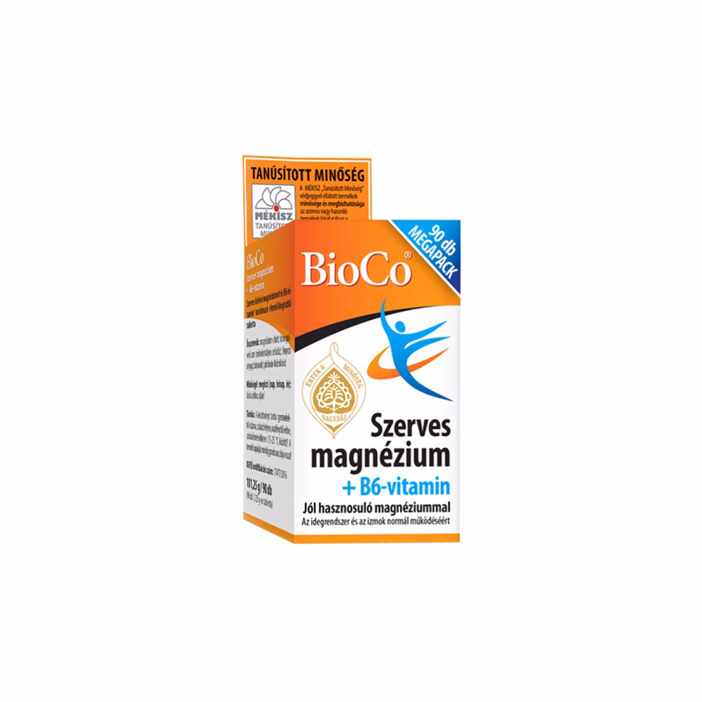 Vitamin BIOCO Szerves Magnézium + B6 Megapack 90 darab