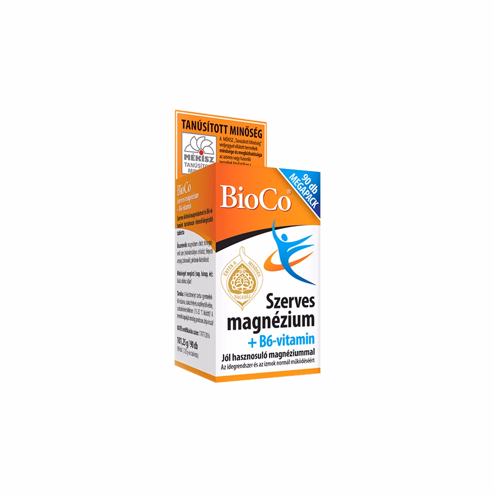Vitamin BIOCO Szerves Magnézium + B6 Megapack 90 darab