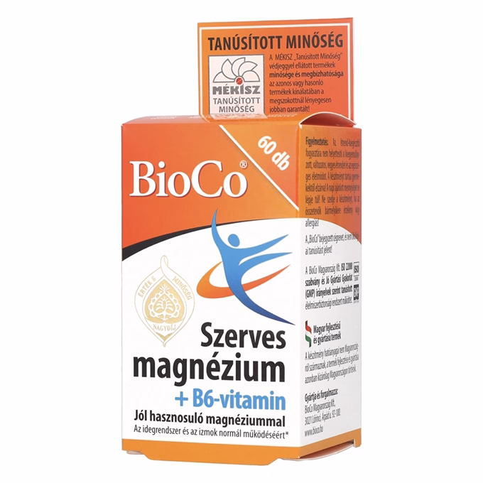 Vitamin BIOCO Szerves Mg + B6 60 darab