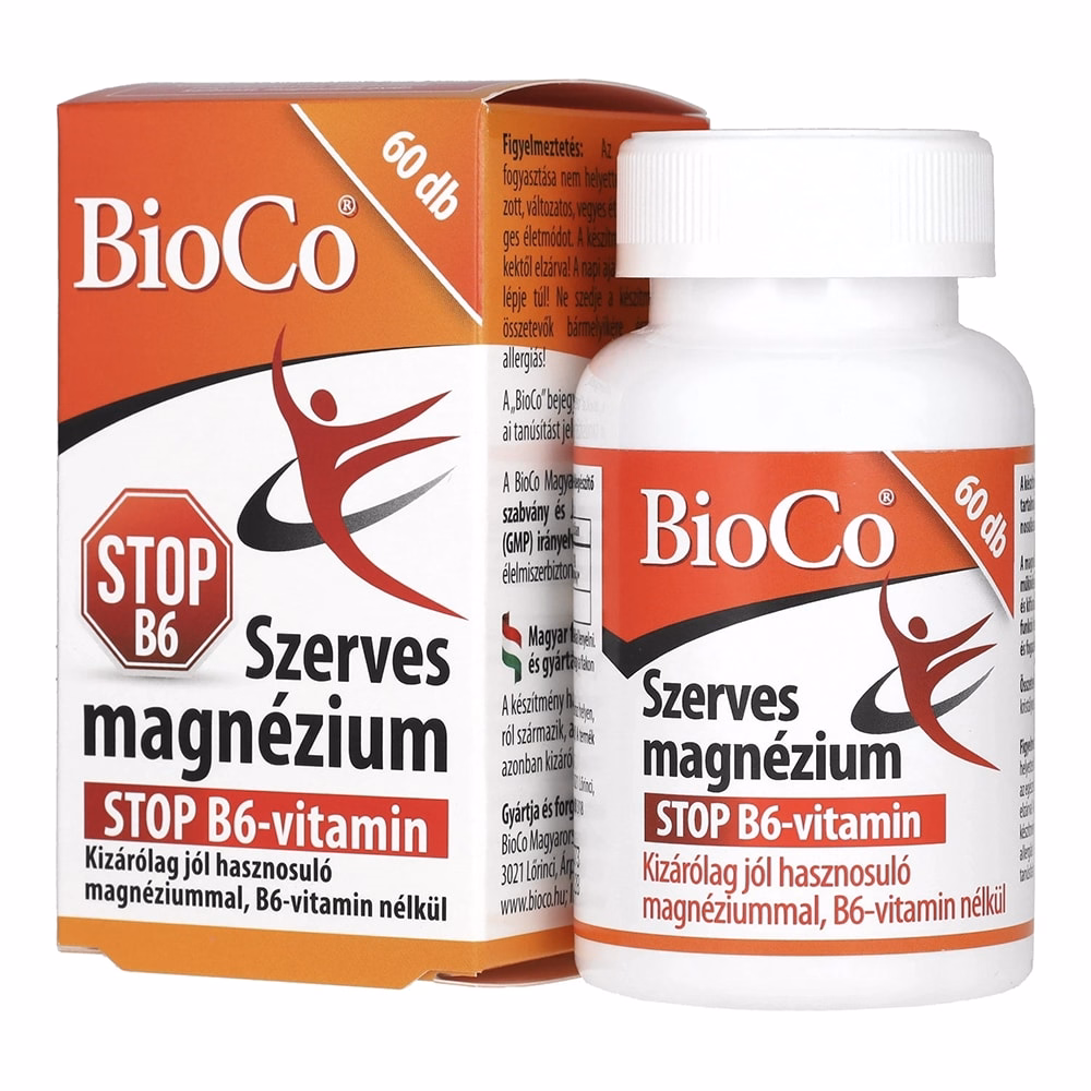 Vitamin BIOCO Szerves Mg (Stop B6) 60 darab