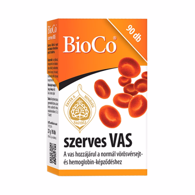 Vitamin BIOCO Szerves Vas 90 darab