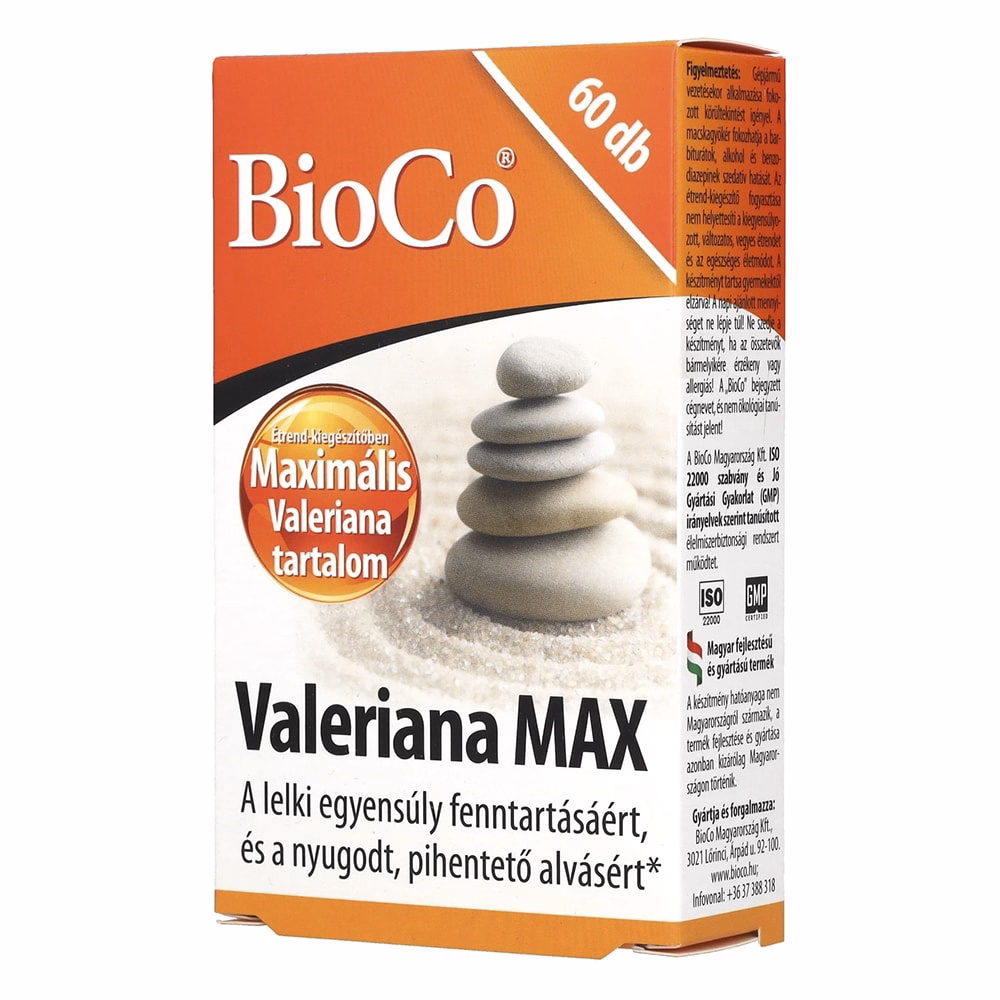 Vitamin BIOCO Valeriána max 60 darab