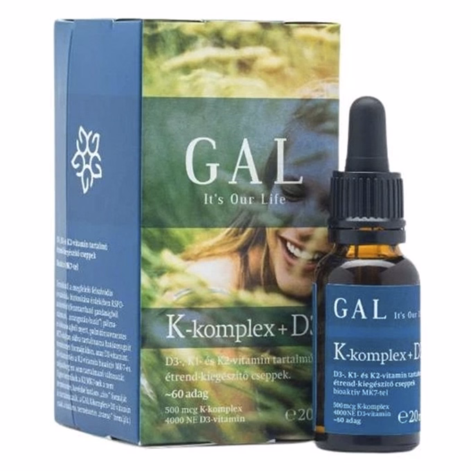 Vitamin GAL K-komplex + D3-vitamin 20 ml
