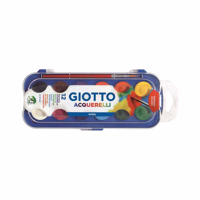 Vízfesték GIOTTO Aquarelli 30 mm 12 darabos Vízfesték GIOTTO Aquarelli 30 mm 12 darabos