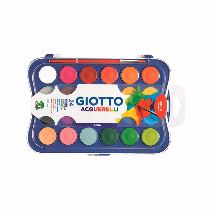 Vízfesték GIOTTO Aquarelli 30 mm 24 darabos