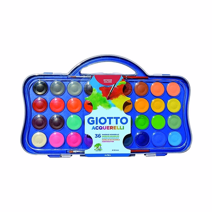 Vízfesték GIOTTO Aquarelli 30 mm 36 darabos