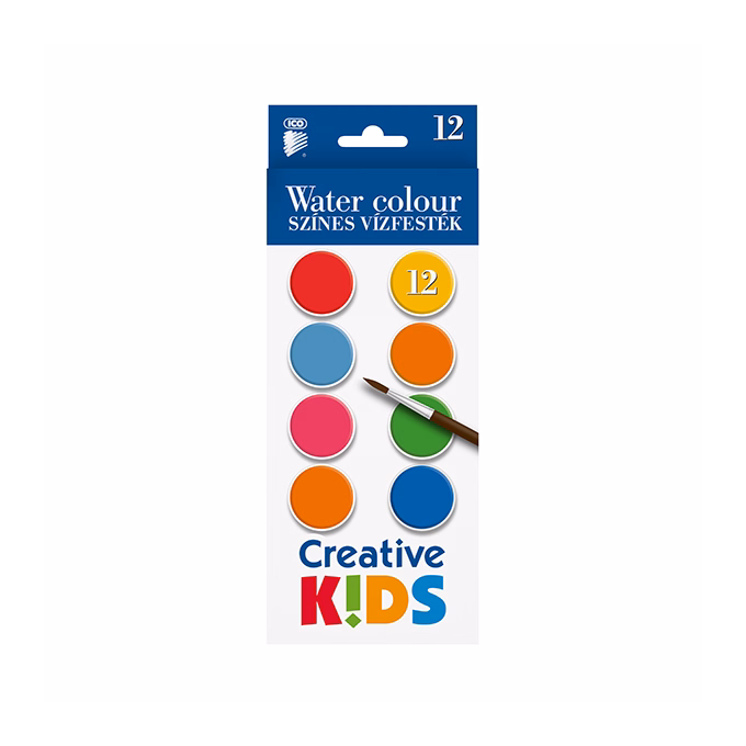Vízfesték ICO Creative Kids 28 mm 12 darabos