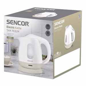 Vízforraló SENCOR SWK 1102WH 1100W 1 liter fehér/krém