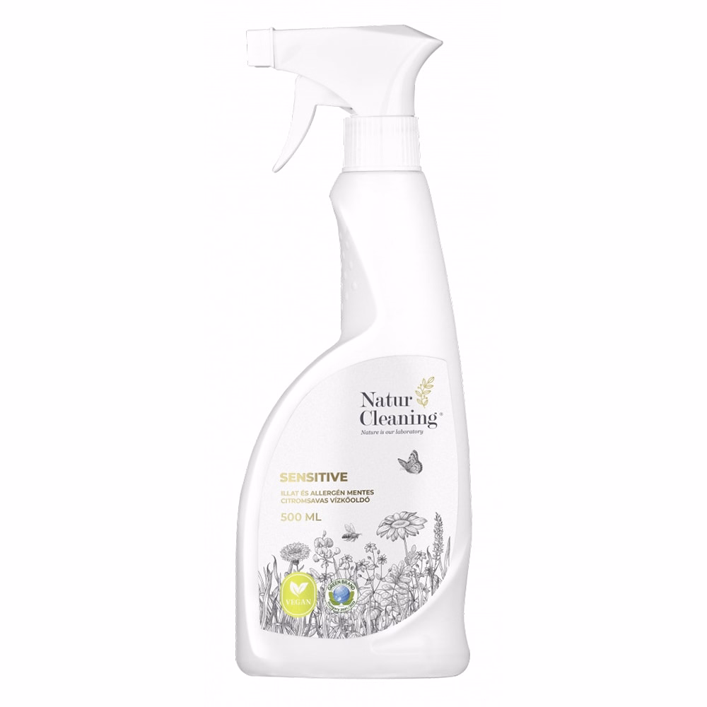 Vízkőoldó NATURCLEANING citromsavas sensitive illat,-és allergén mentes 500 ml