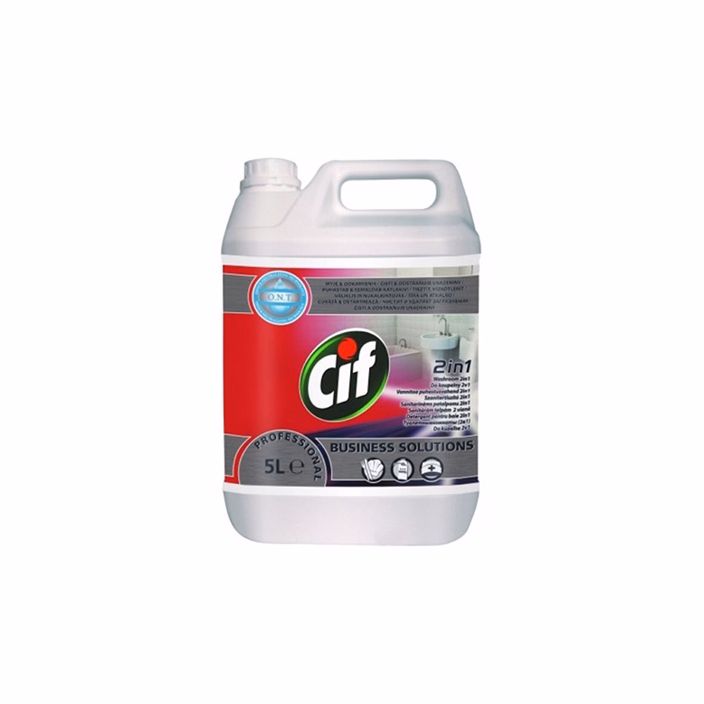 Vízkőoldó szaniter tisztítószer CIF Professional Washroom 2in1 5L