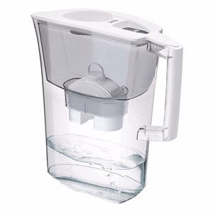 Vízszűrő kancsó LAICA Prime Line Elegance Ivory fehér elektronikus kijelzővel