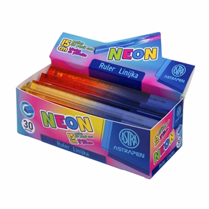 Vonalzó ASTRA PEN neon háromszögletű