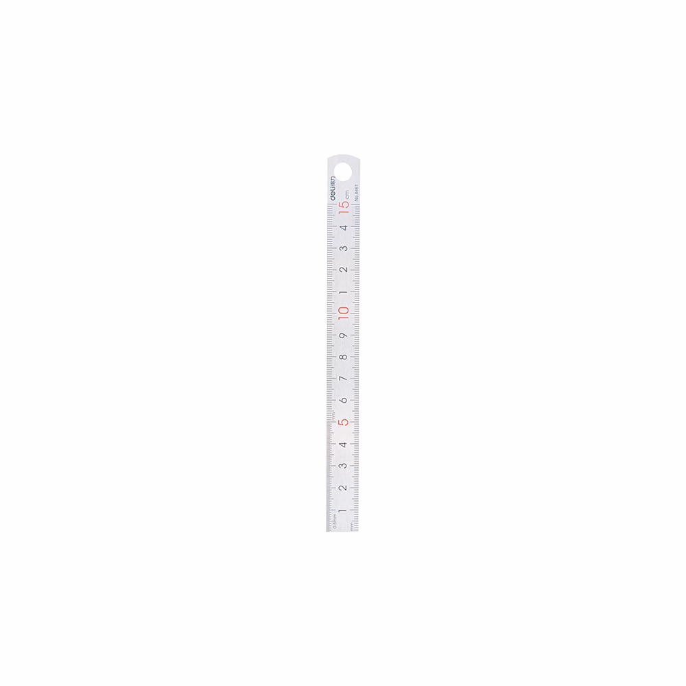 Vonalzó DELI fém 15 cm