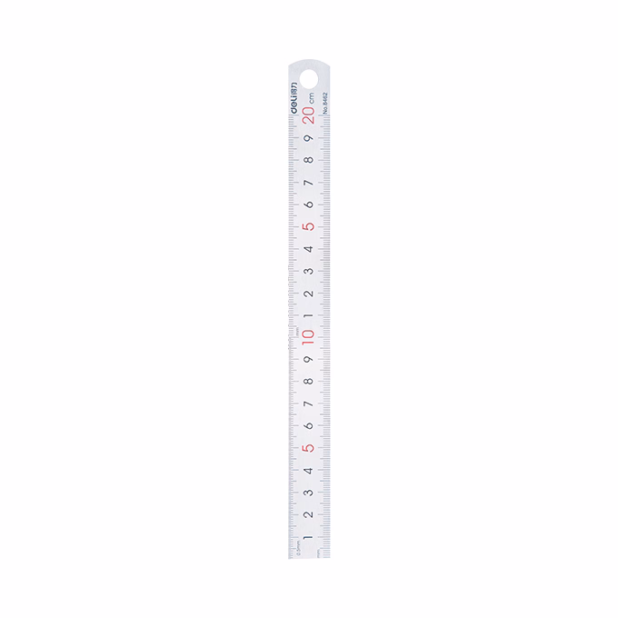 Vonalzó DELI fém 20 cm