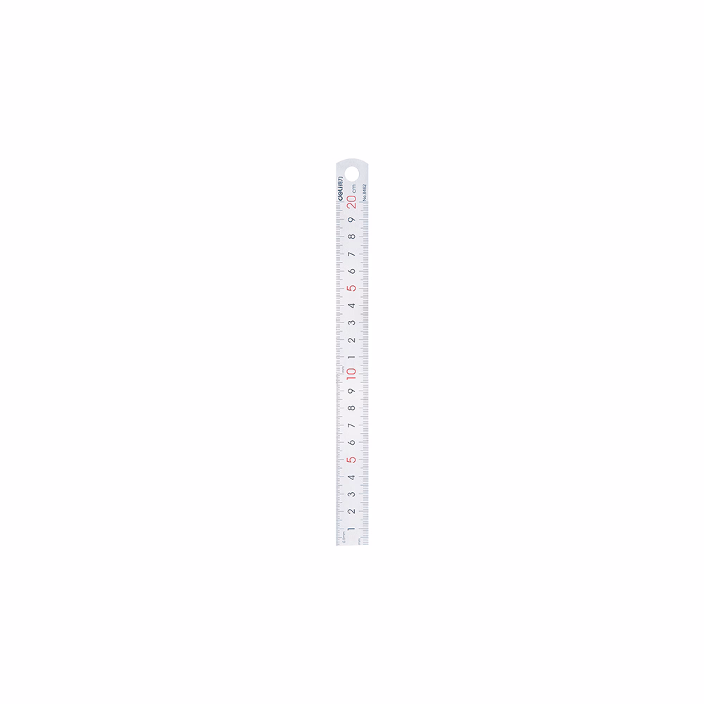 Vonalzó DELI fém 20 cm