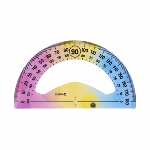 Vonalzókészlet ASTRA ombre szögmérővel 3 darabos