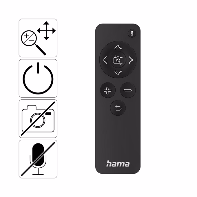 Webkamera HAMA C-800 Pro USB 1440p + távirányító fekete