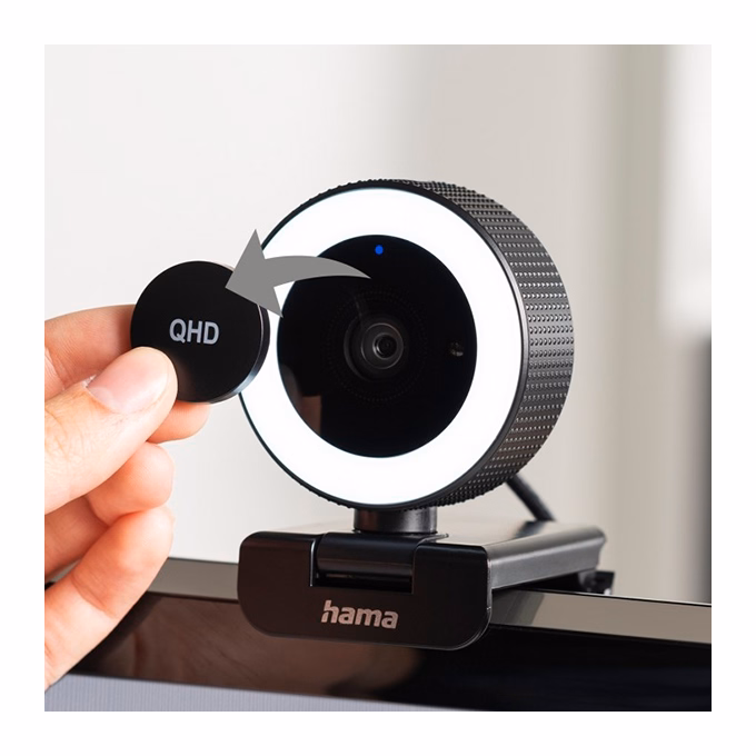 Webkamera HAMA C-800 Pro USB 1440p + távirányító fekete