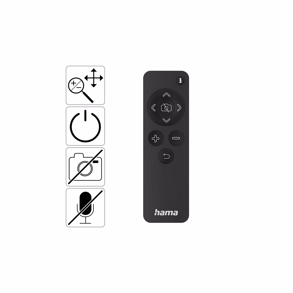 Webkamera HAMA C-800 Pro USB 1440p + távirányító fekete