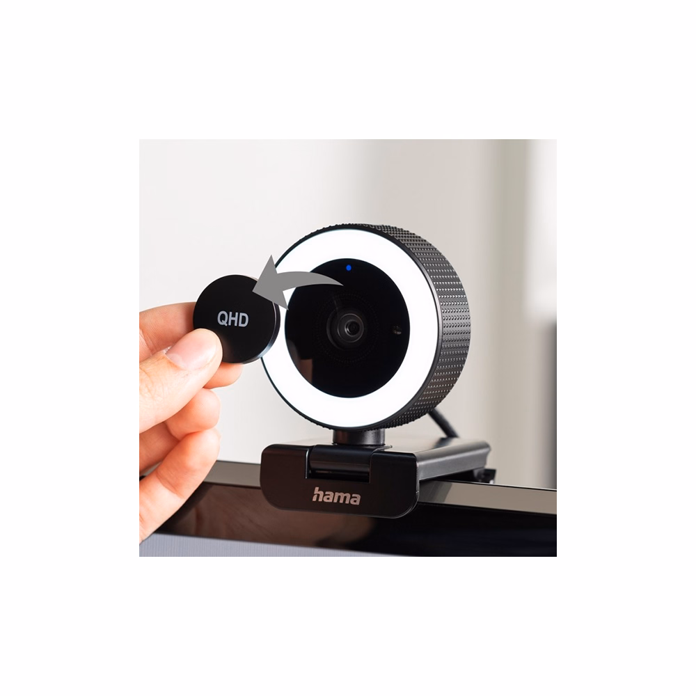 Webkamera HAMA C-800 Pro USB 1440p + távirányító fekete