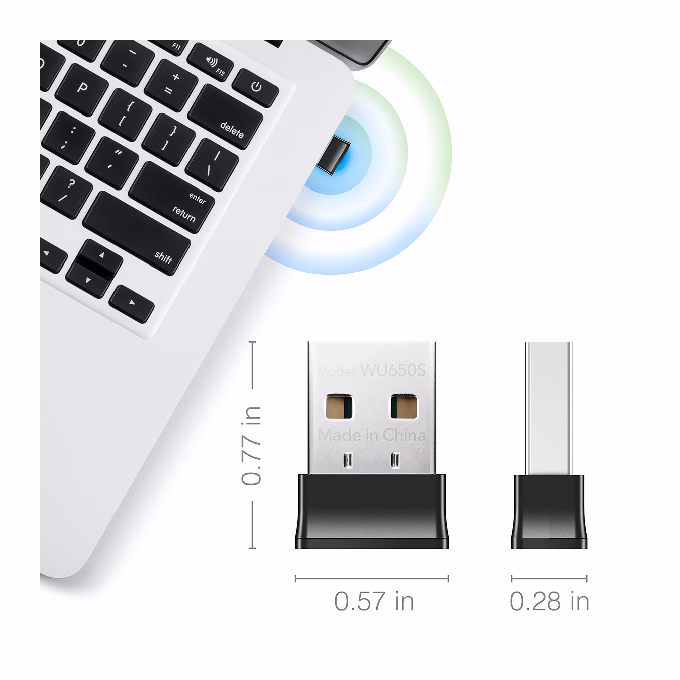 Wi-Fi USB adapter CUDY AC650 USB mini