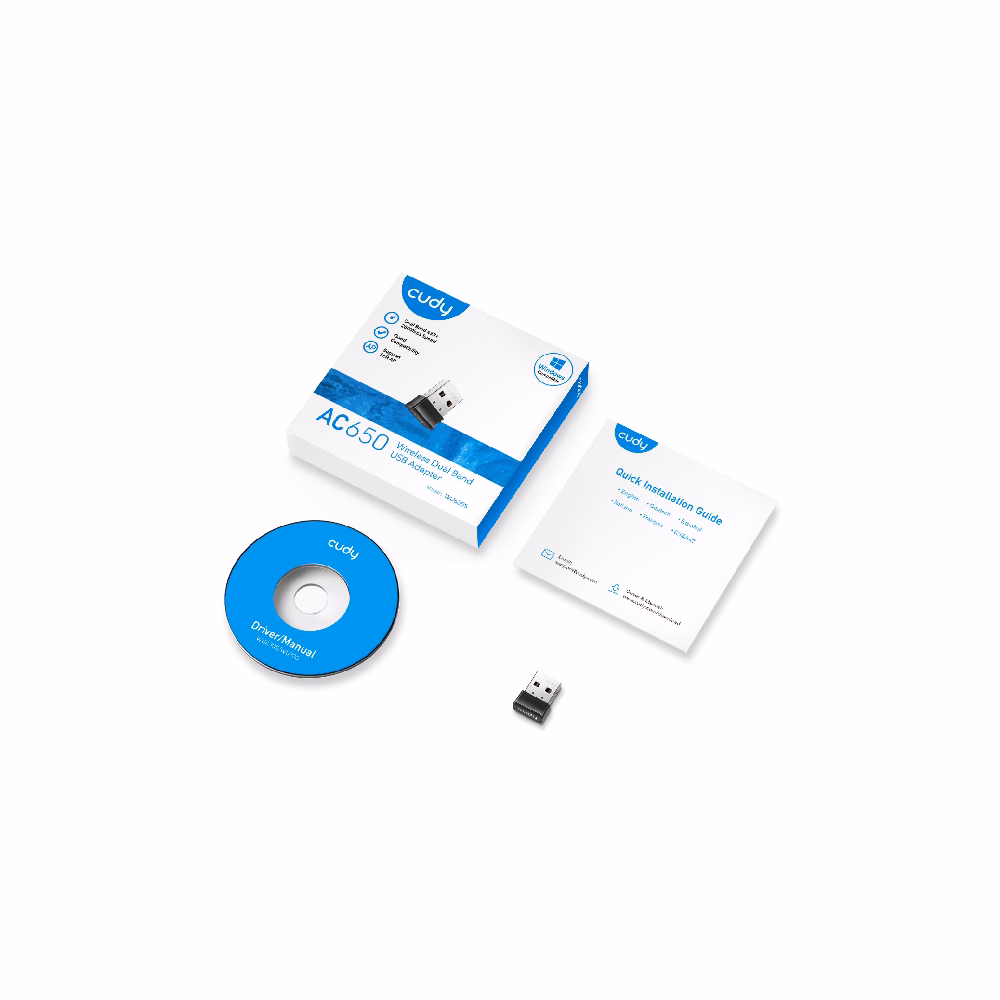 Wi-Fi USB adapter CUDY AC650 USB mini