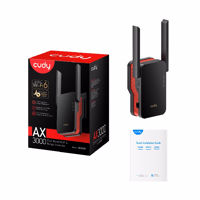Wi-Fi mesh repeater CUDY AX3000 WiFi 6