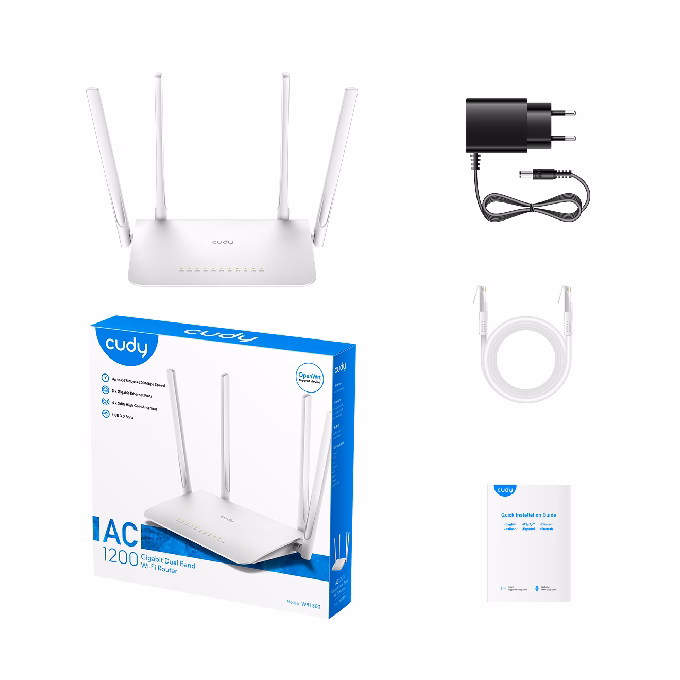Wi-Fi mesh router CUDY AC1200 Gigabit WiFi