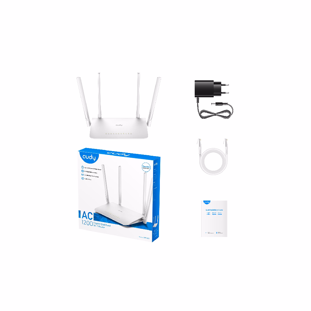 Wi-Fi mesh router CUDY AC1200 Gigabit WiFi