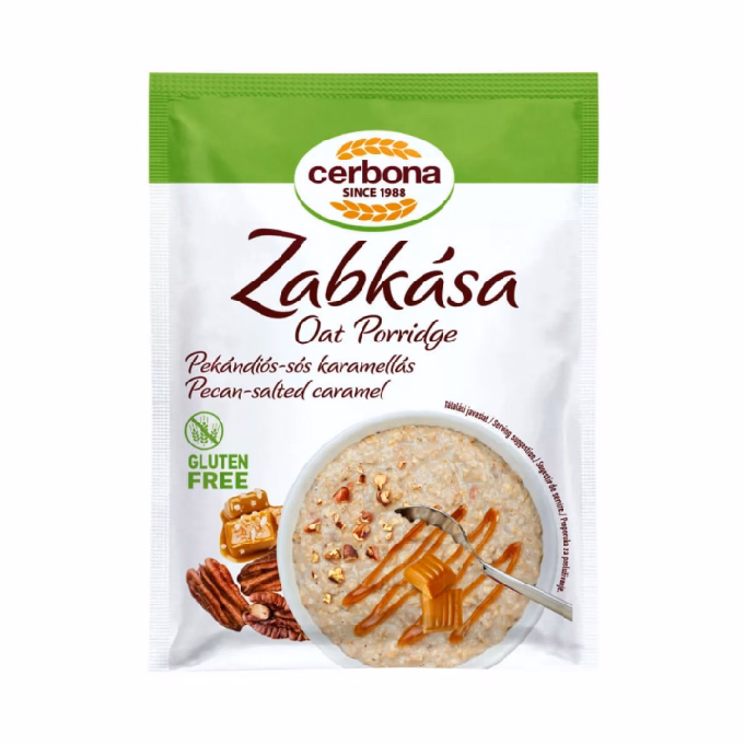 Zabkása CERBONA Gluténmentes pekándiós-sós karamellás 50 g