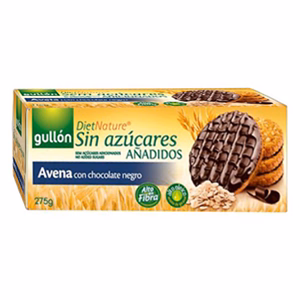Zabkeksz GULLON Avena étcsokoládés hozzáadott cukor nélkül 275 g