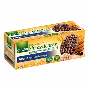 Zabkeksz GULLON Avena étcsokoládés hozzáadott cukor nélkül 275 g